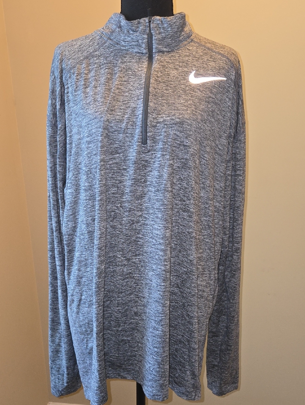 Nike Heather Gray Dri-FIT Running Top